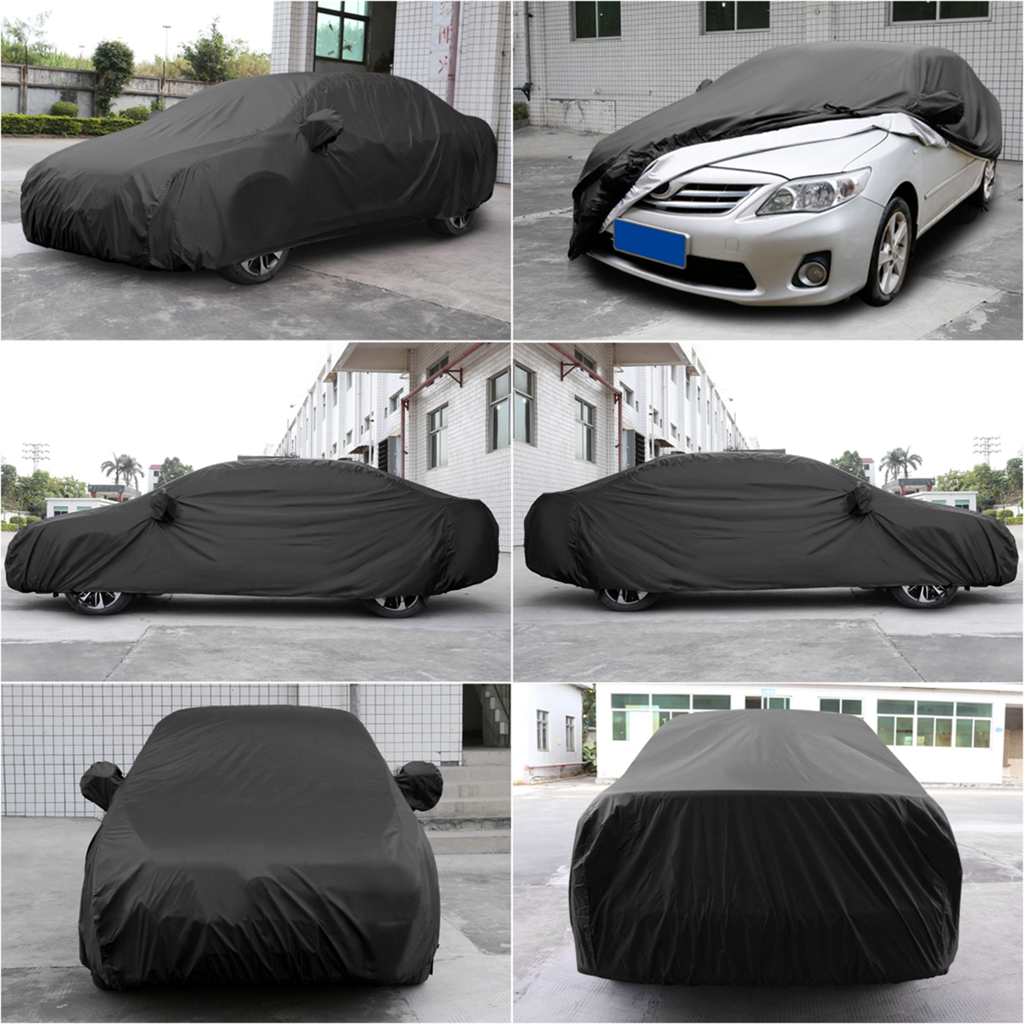Stormproof Waterproof Breathable Black CAR COVER Durable Outdoor For