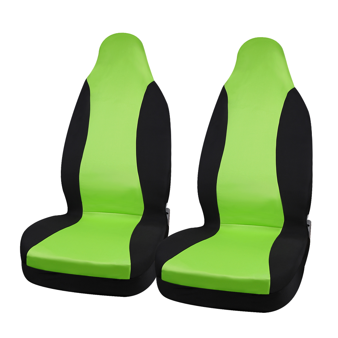 Green Black Automotive Universal Bucket Car Seat Cover Pair | eBay